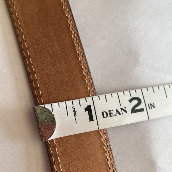 Maximilian leather Belt Black Men’s solid brass buckle 48’ Made in Italy Classic - Picture 7 of 8